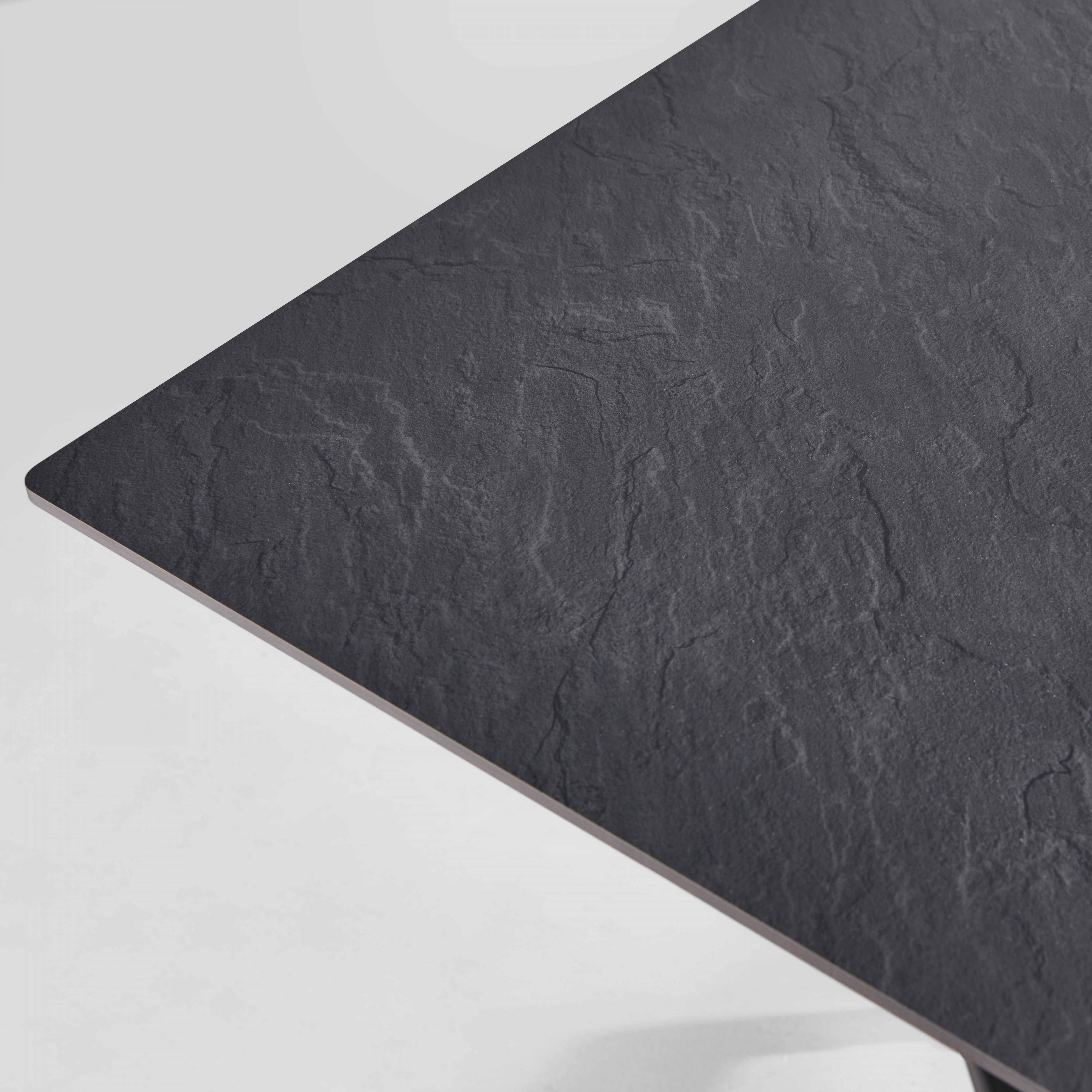 Oviala - Plateau de table stratifié 60x60 cm ardoise gris foncé Opéra - Oviala - Image 4