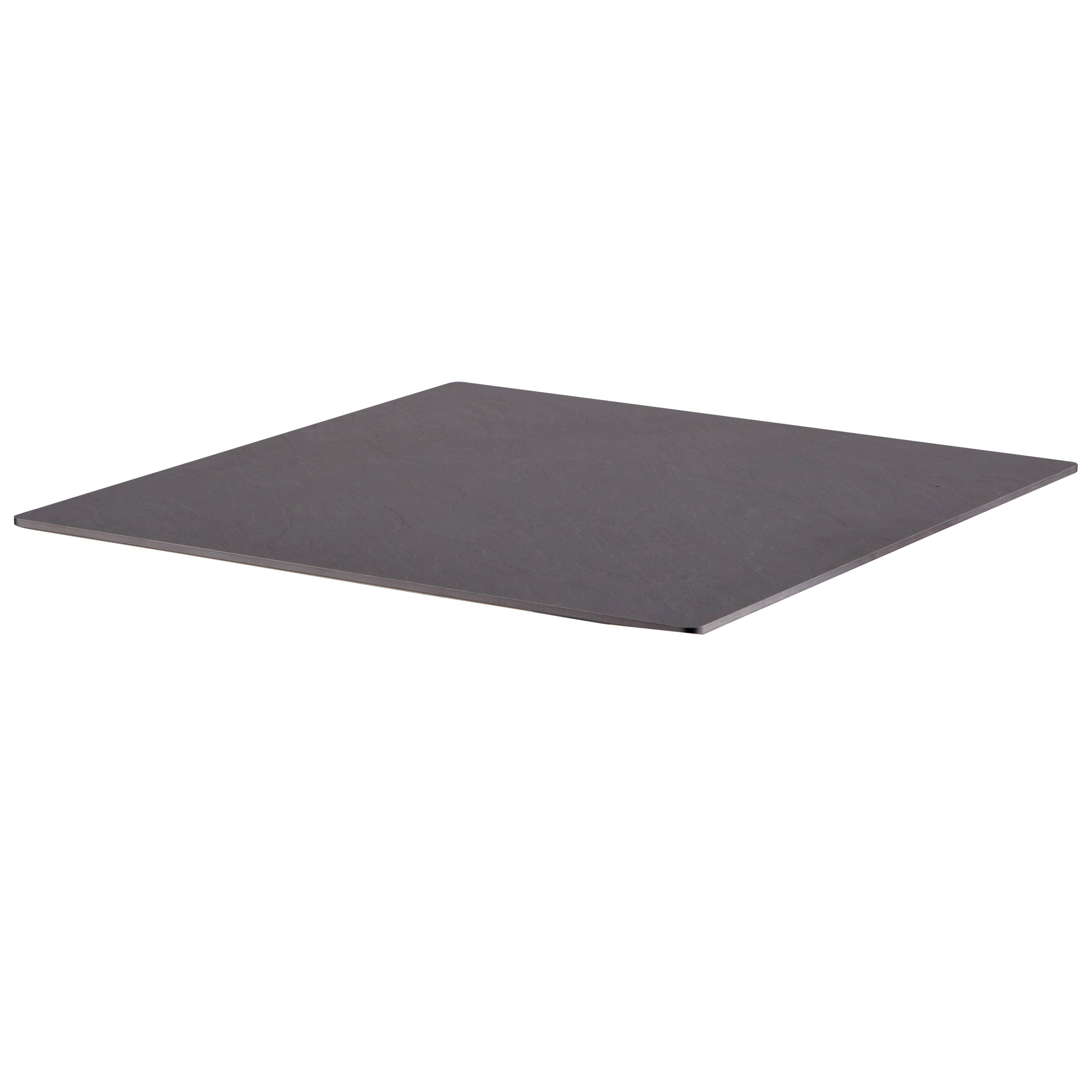 Oviala - Plateau de table stratifié 60x60 cm ardoise gris foncé Opéra - Oviala - Image 1