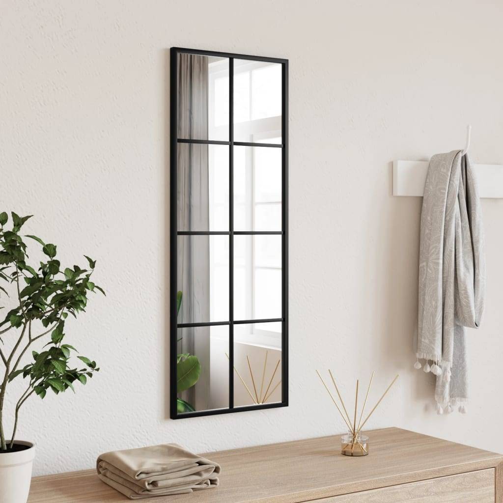 Maison Chic - Miroir mural noir 30x80 cm rectangulaire fer Maison Chic - Image 2