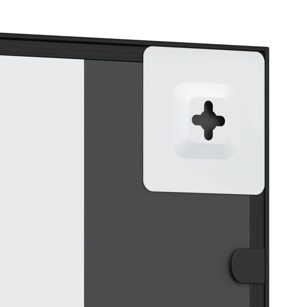 Maison Chic - Miroir mural noir 30x80 cm rectangulaire fer Maison Chic - Image 6