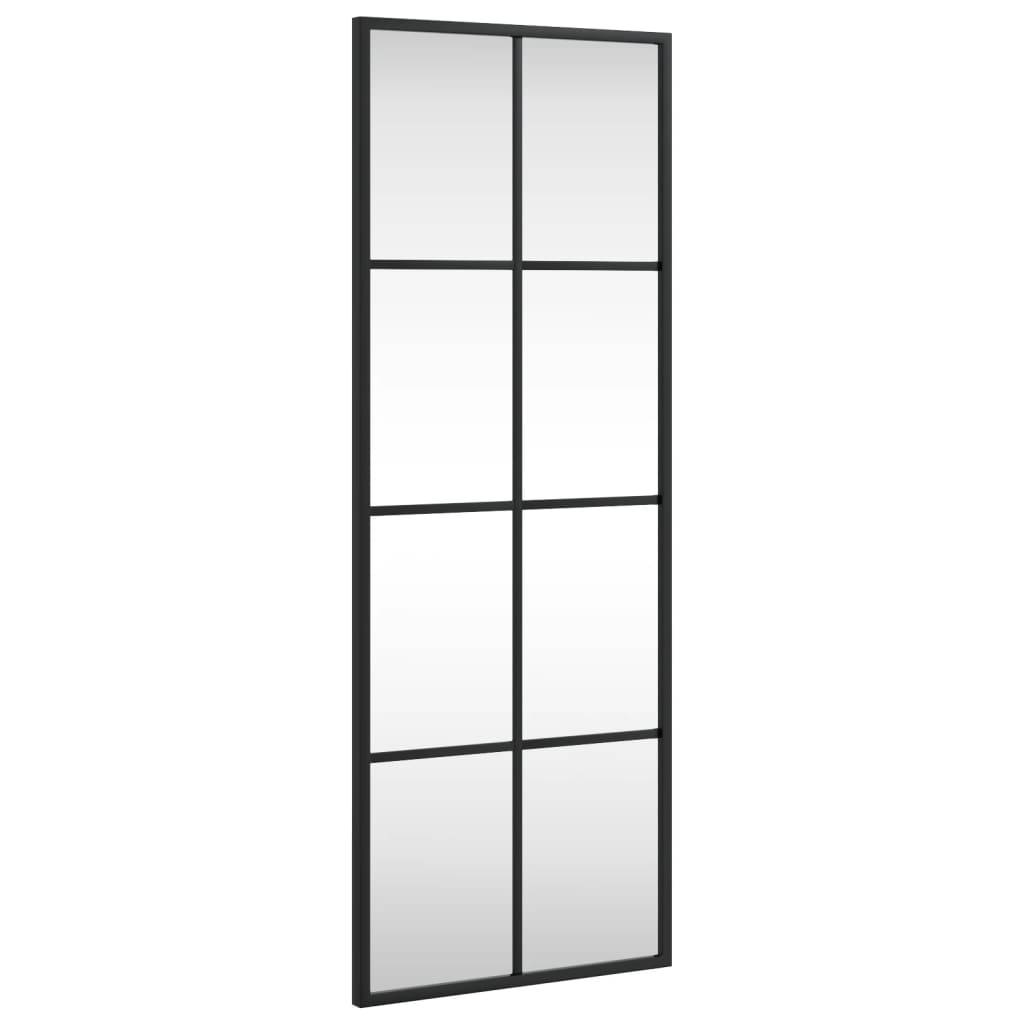 Maison Chic - Miroir mural noir 30x80 cm rectangulaire fer Maison Chic - Image 1