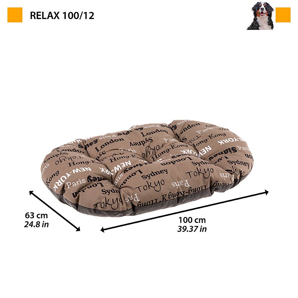 Ferplast - FERPLAST Panier Chien Chat - Coussin pour Chien Chat - Lavable en Machine - Tapis Chien Chat pour Niches et Voitures - Lit pour Chien Chat - Relax, - Imagen 2
