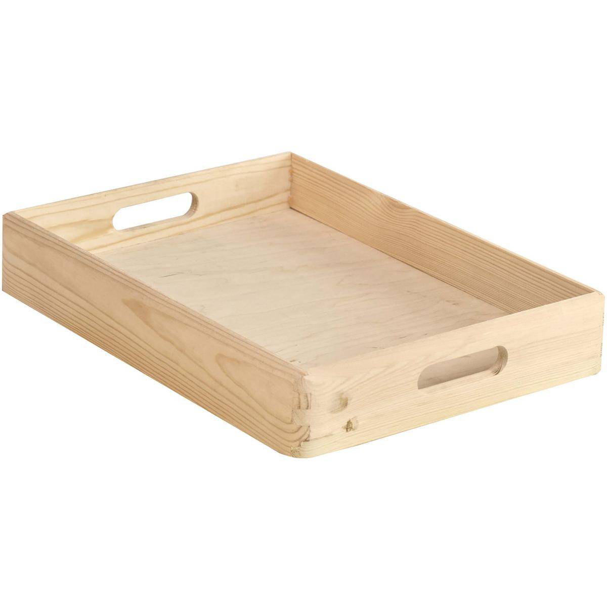 Caisse en bois de rangement 40 x 30 x 7 cm Astigarraga - Imagen 1