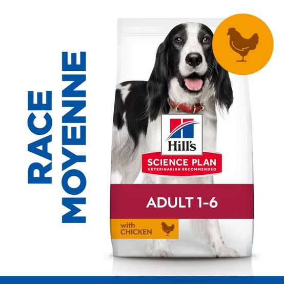 CROQUETTES CHIEN SCIENCE PLAN ADULT MEDIUM POULET - HILL'S 14 kg - Image 3