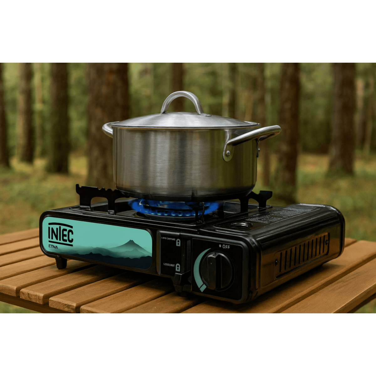 Plaque de cuisson à gaz 2 feux encastrable - Réchaud de camping - 30