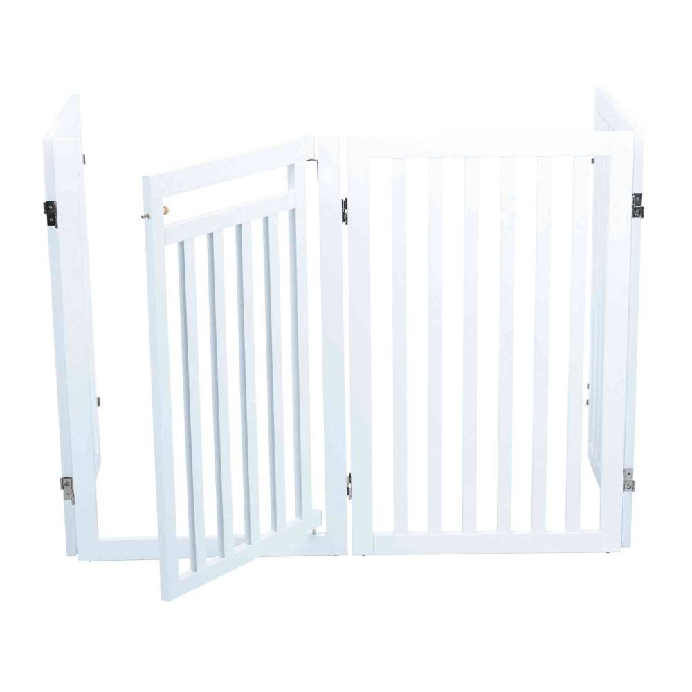 Trixie - Barrière  avec porte 60–160 × H 81 cm pour chiens - Imagen 2