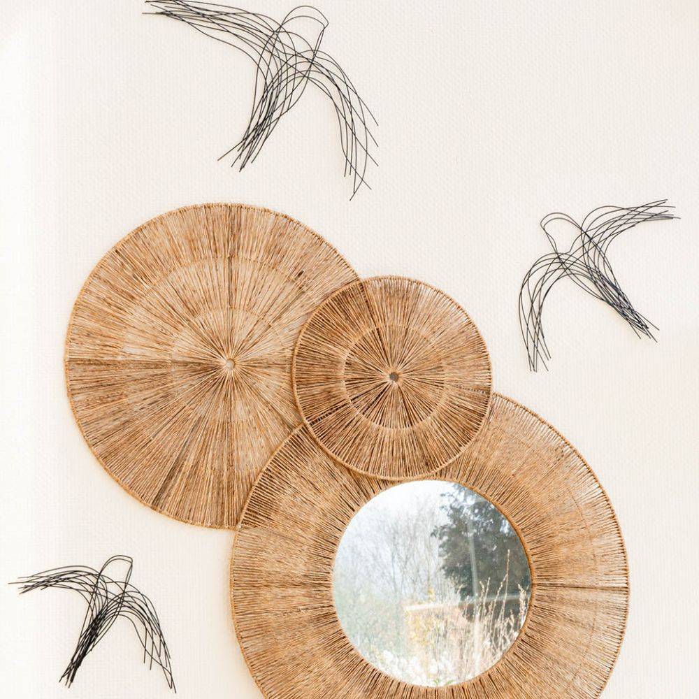 Aubry Gaspard - Décor mural Oiseaux en métal (lot de 3) - Image 2