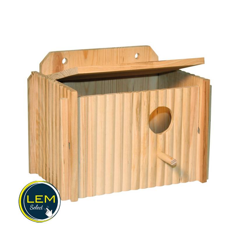 Nichoir pour oiseaux avec nid et perchoir intégré - Image 3
