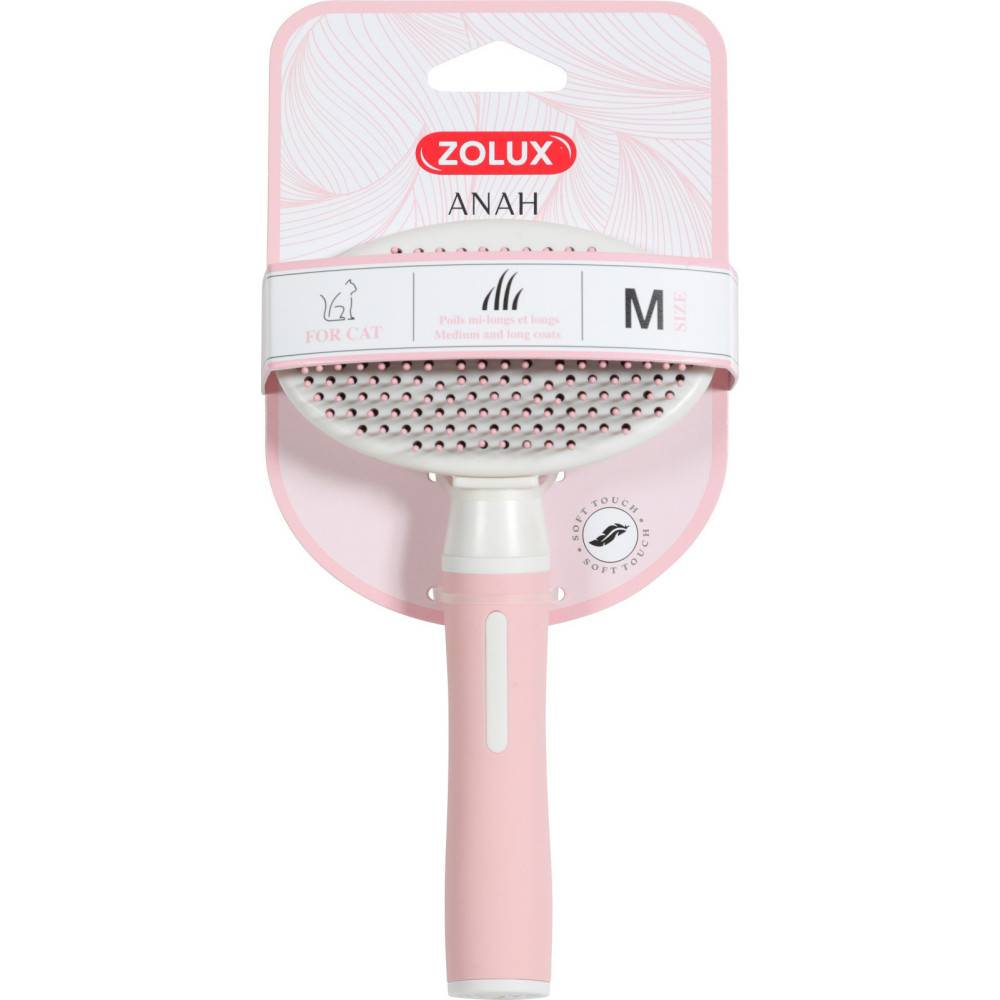 Zolux - Brosse SLICKER doux rétractable taille M pour chat - Imagen 5