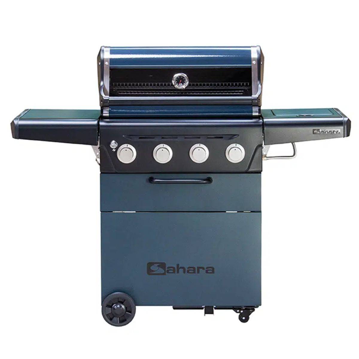 Barbecue à gaz mobile Sahara 18,7 kW, Cuisson polyvalente 4 brûleurs + 1 bruleur latéral - BBQ Idéal pour 8 à 10 convives - Imagen 1