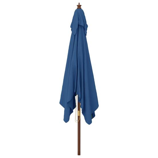 PANGIVO - Parasol de jardin bois dur bleu azuré 300 x 300 x 273 cm - PANGIVO - Image 4