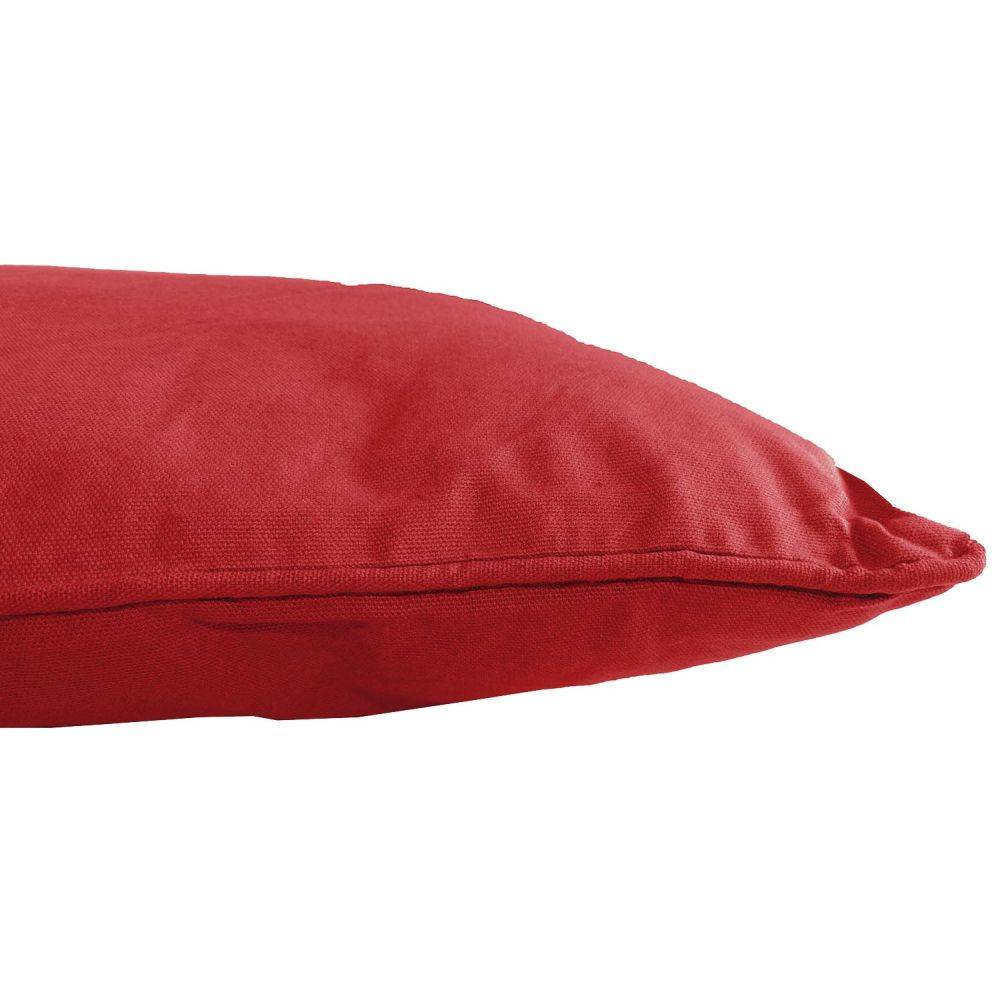 Jardindeco - Coussin en coton coloré Salsa 45 cm (Lot de 2) Rouge - Imagen 2