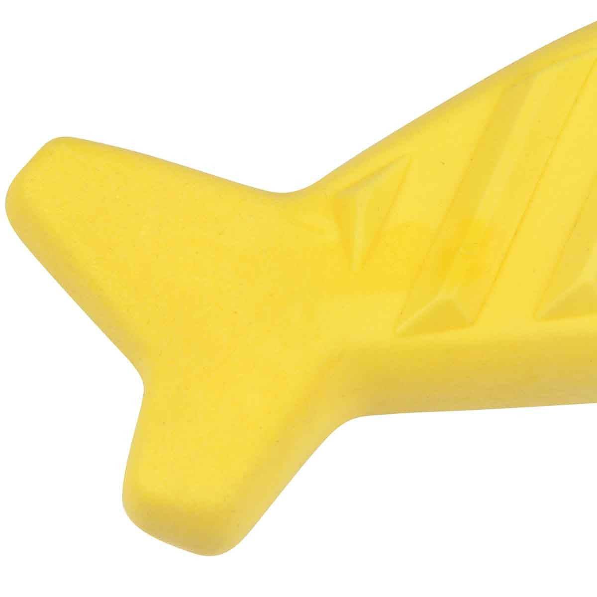 Love Story - Jouet pour Chien Givré "Requin" 18cm Bleu & Jaune - Image 3