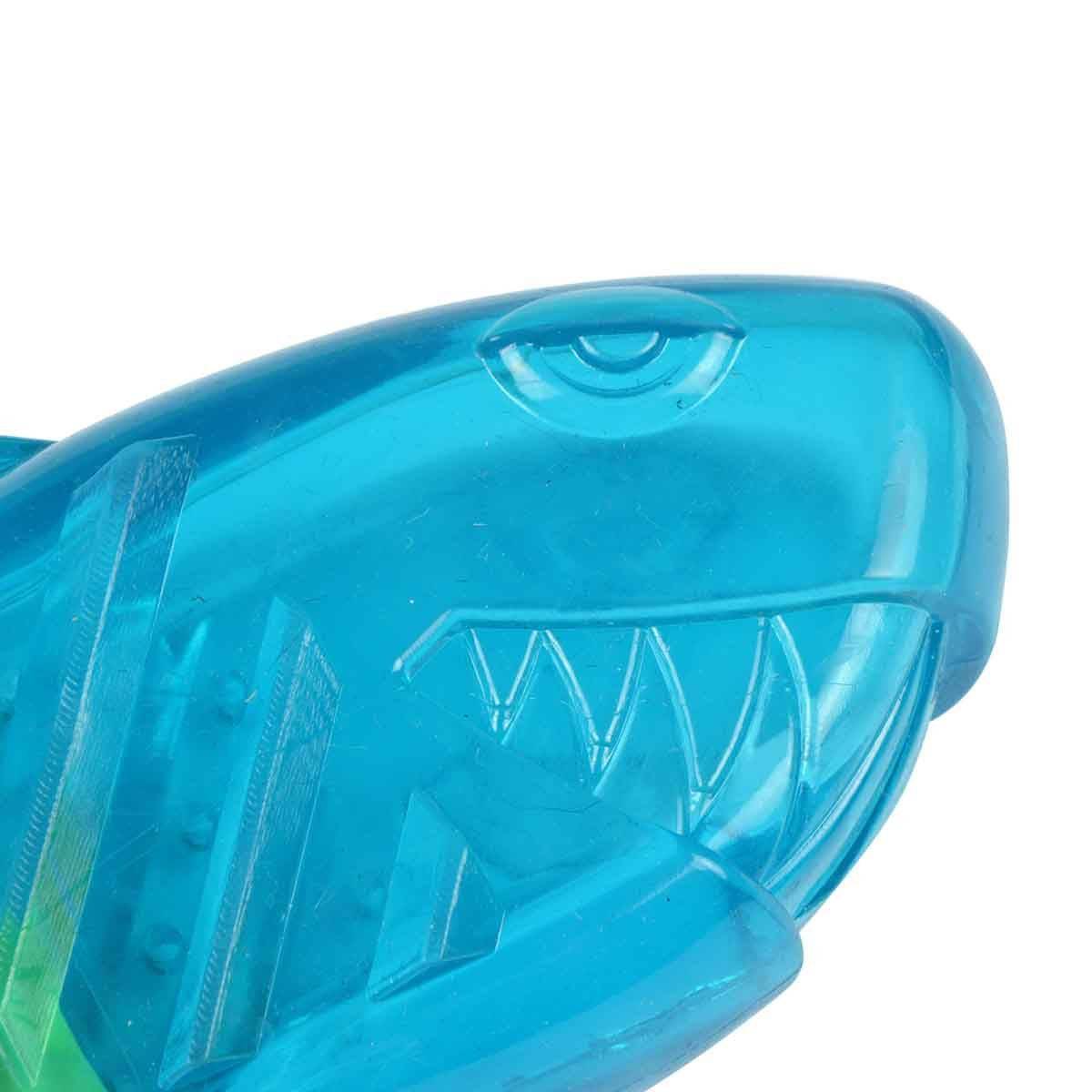 Love Story - Jouet pour Chien Givré "Requin" 18cm Bleu & Jaune - Image 2