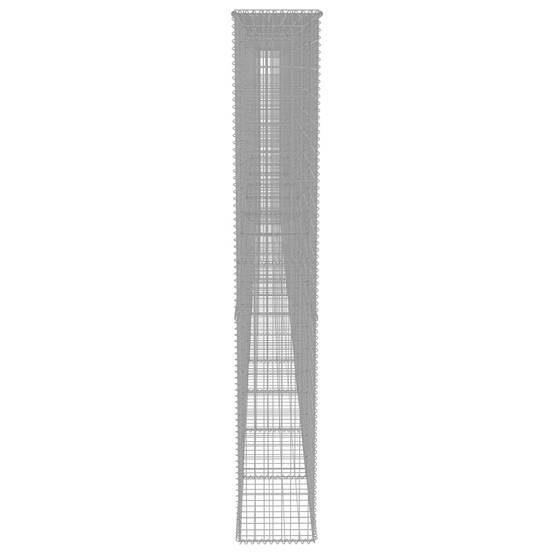 Cage Gabion Acier Galvanisé Séparation Extérieure Grande Capacité 900x50x200cm - ComfortXL Outdoor Living - Image 4