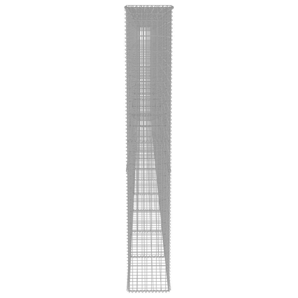 Cage Gabion Acier Galvanisé Séparation Extérieure Grande Capacité 900x50x200cm - ComfortXL Outdoor Living - Image 4