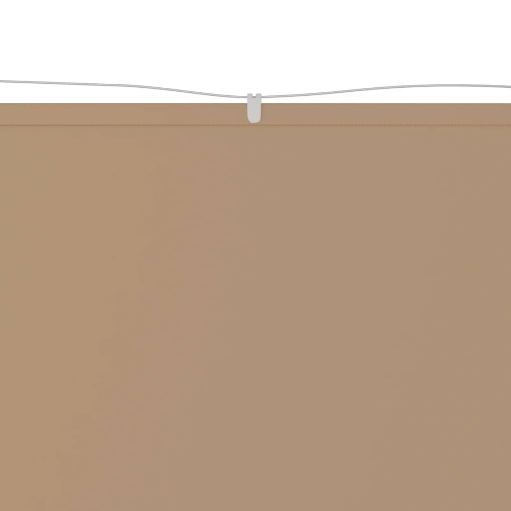 Helloshop26 - Auvent vertical 140 x 360 cm tissu oxford taupe - Imagen 2