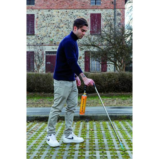 Désherbeur thermique brule herbes + 8 Cartouches de gaz 330g Chalumeau à gaz polyvalent Mauvaises Herbes, Allume Barbecue KEMPER - Image 2