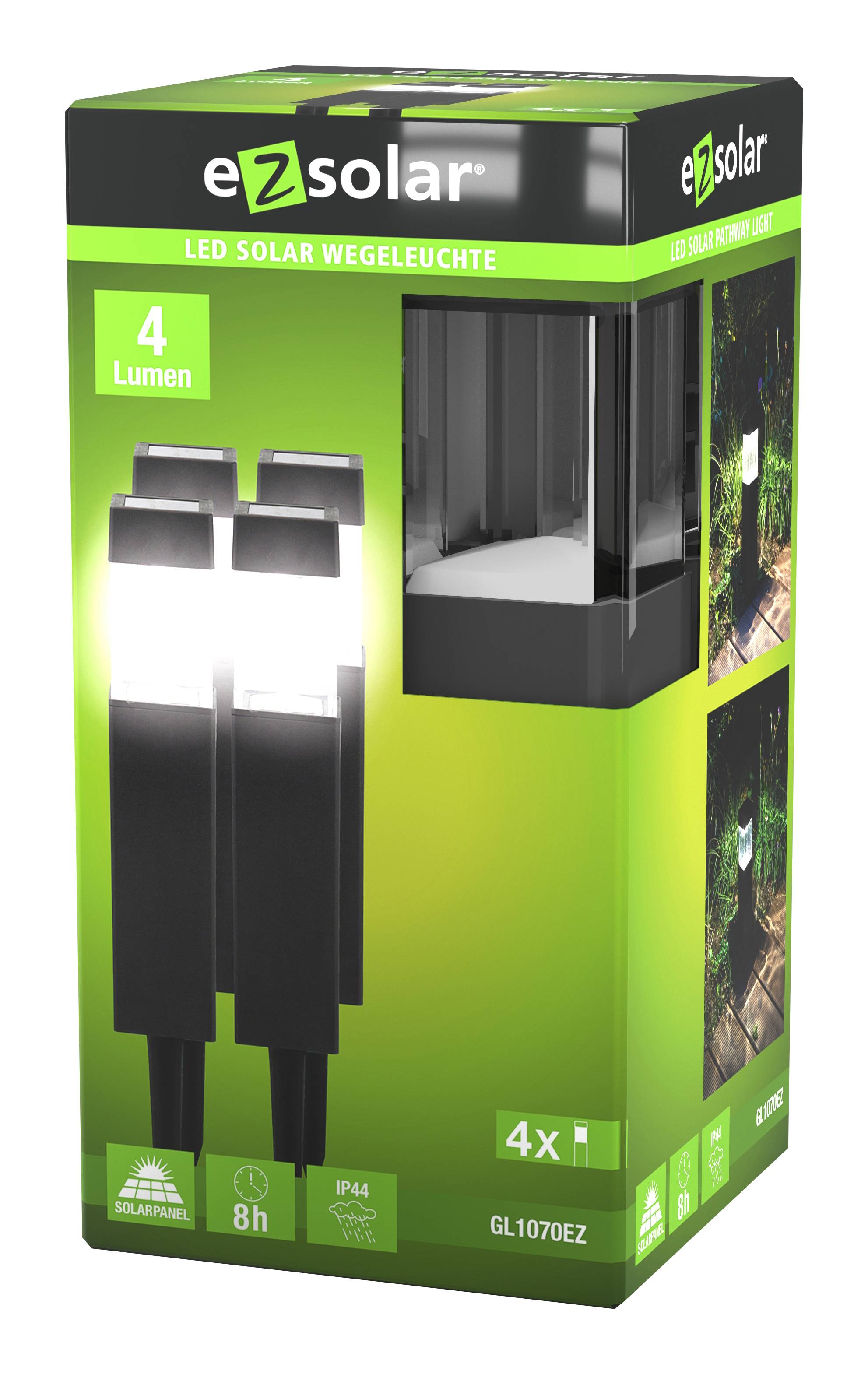 Pack 4 bornes solaires EZ Solar GL1070EZ - Imagen 1