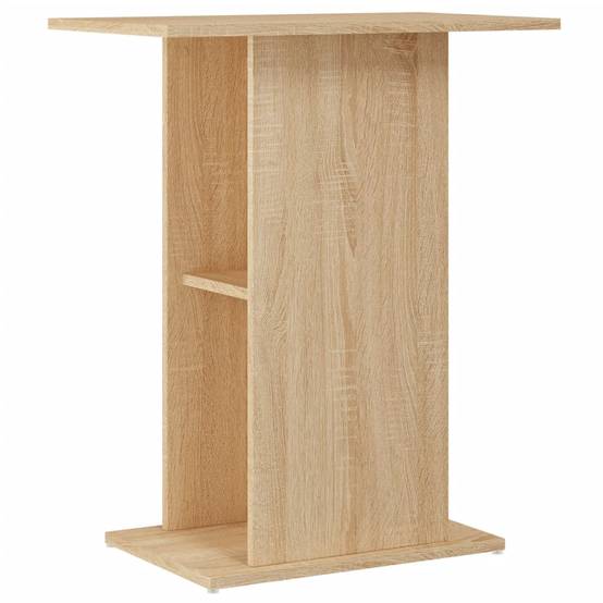 Meuble Aquarium Compact Bois avec Étagère Ouverte pour Bureau Chêne Sonoma - ComfortXL Outdoor Living - Image 2