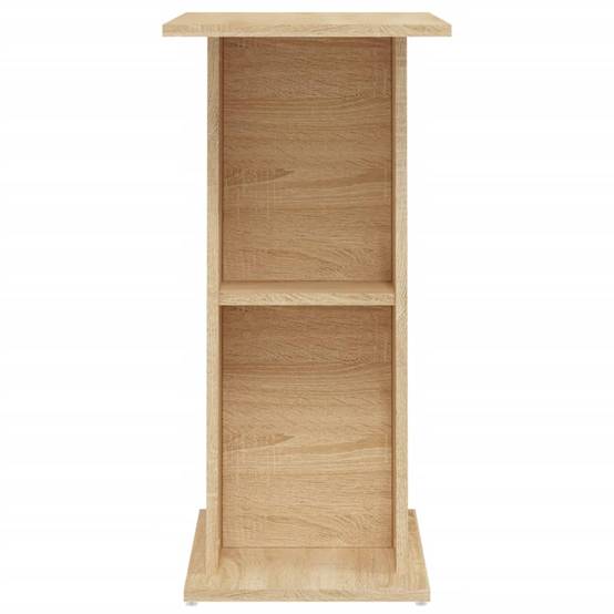 Meuble Aquarium Compact Bois avec Étagère Ouverte pour Bureau Chêne Sonoma - ComfortXL Outdoor Living - Image 5