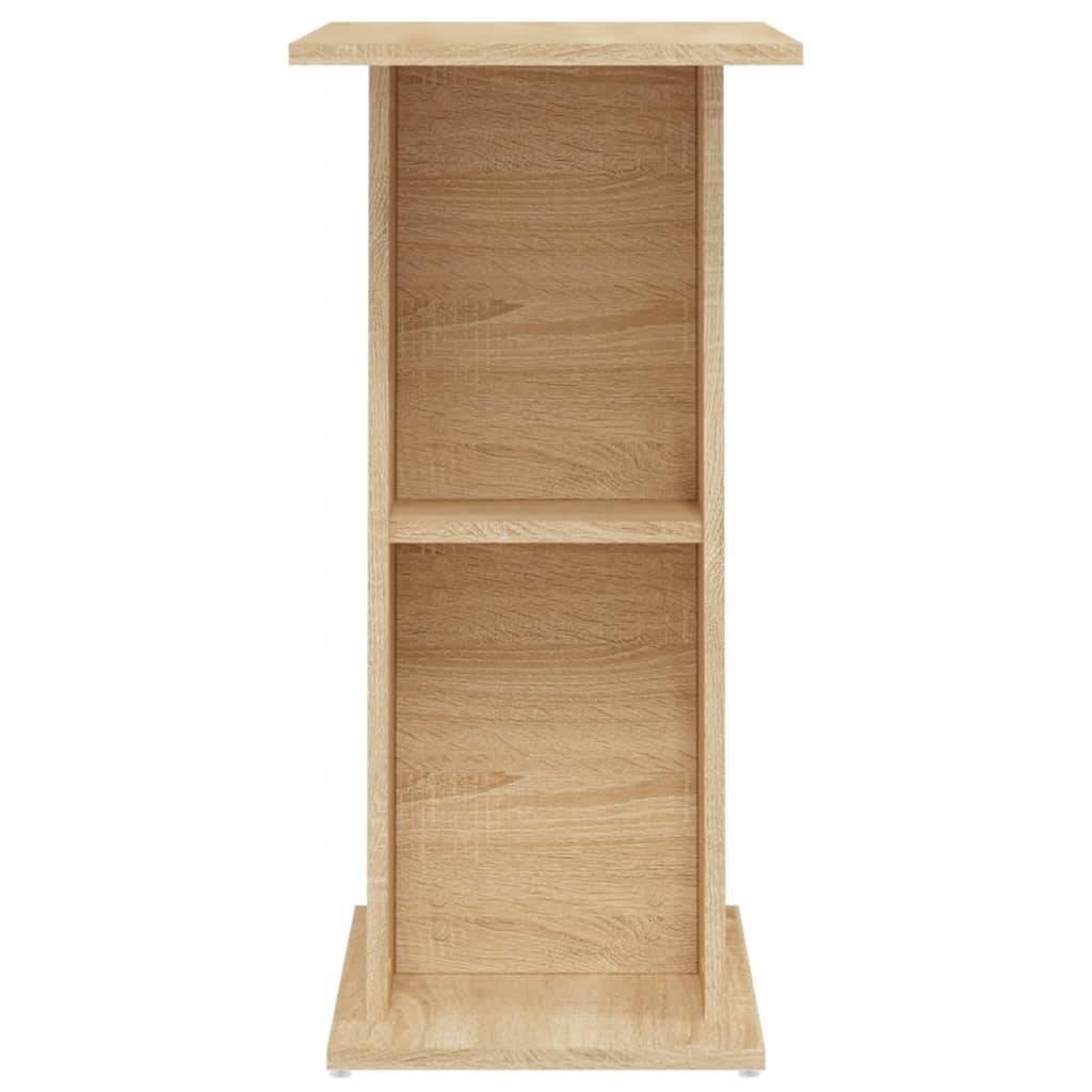 Meuble Aquarium Compact Bois avec Étagère Ouverte pour Bureau Chêne Sonoma - ComfortXL Outdoor Living - Image 5