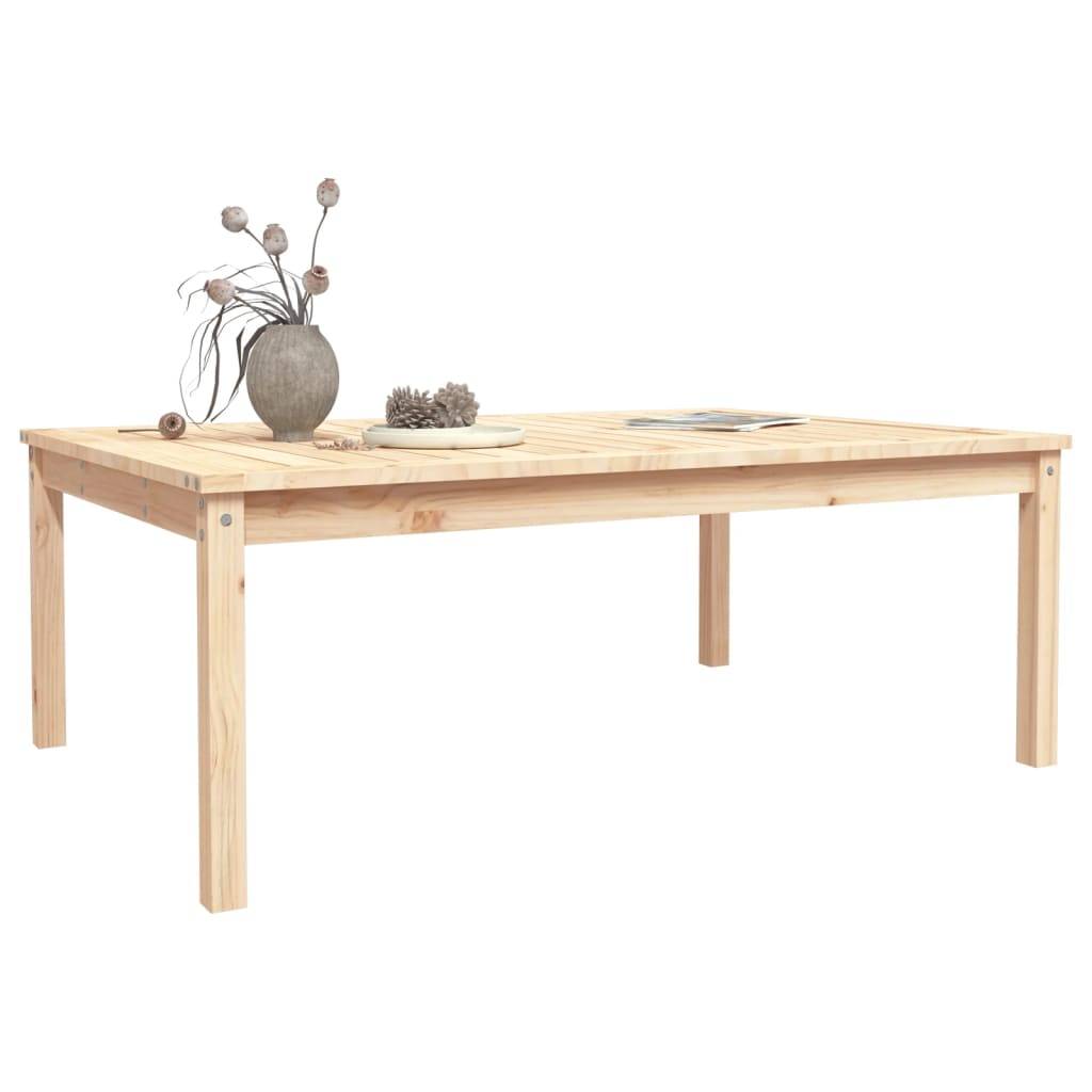 Table de jardin bois massif pin 121 x 82,5 x 45 cm - PANGIVO - Image 4