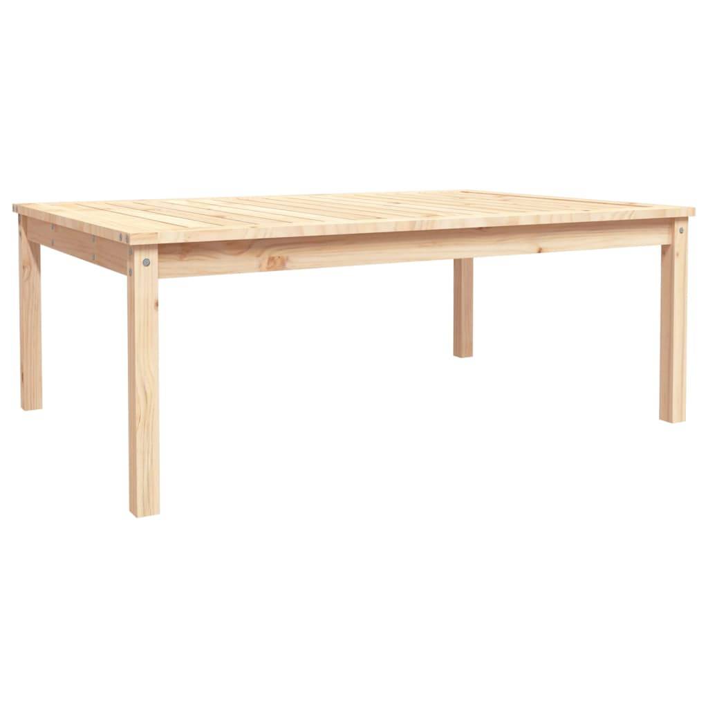 Table de jardin bois massif pin 121 x 82,5 x 45 cm - PANGIVO - Image 2