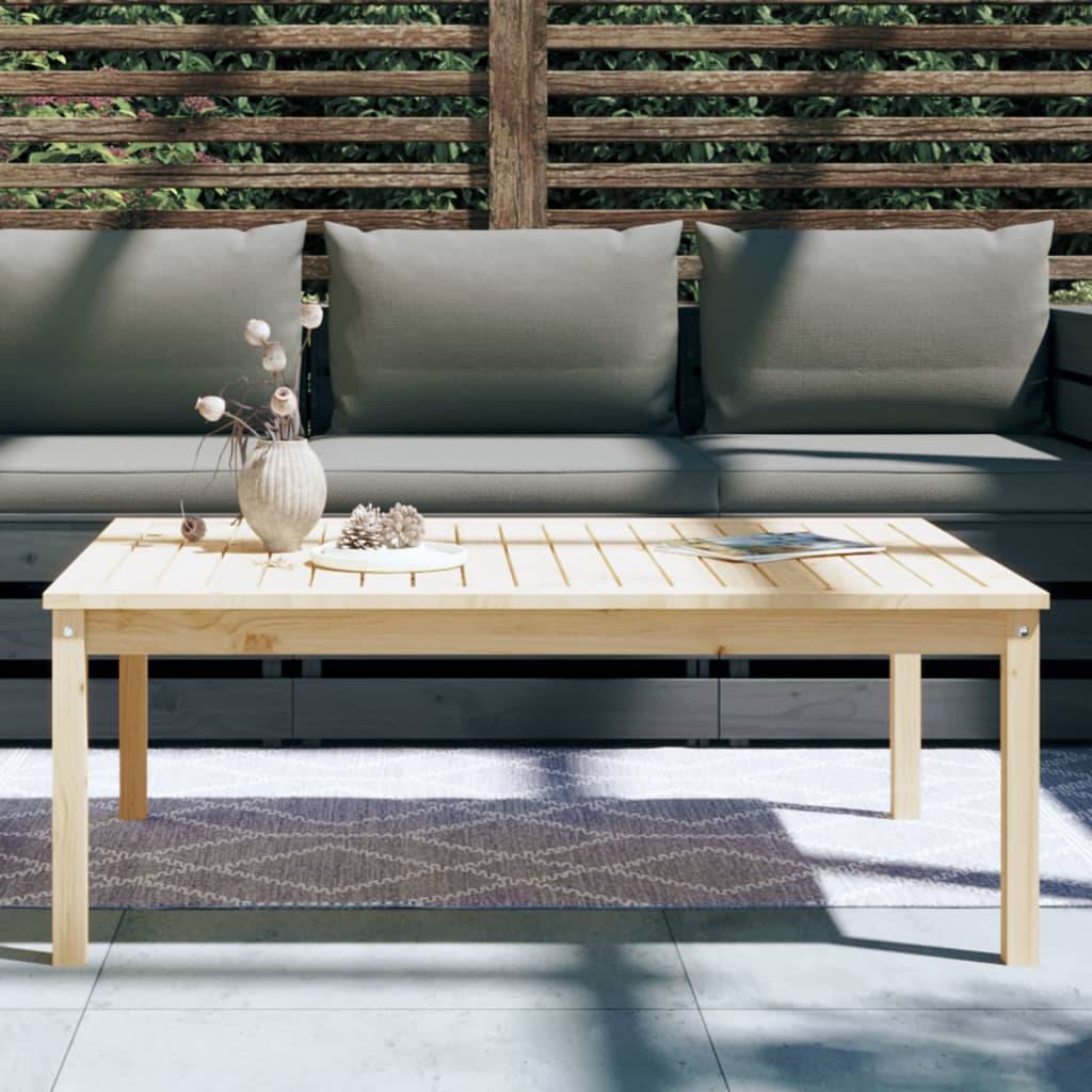 Table de jardin bois massif pin 121 x 82,5 x 45 cm - PANGIVO - Image 3