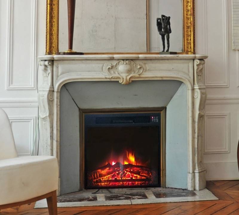 Cheminée électrique Encastrable Insert Oxford 60 cm Effet Flammes LED Chemin'Arte - Imagen 7