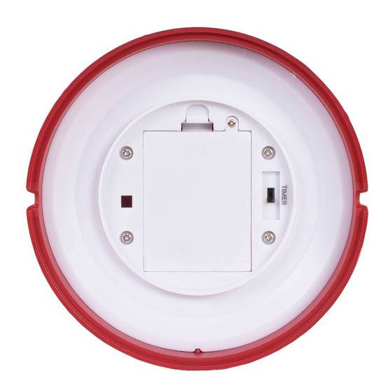 Bougie de noël géante blanche et rouge H58cm LED à piles - Image 3