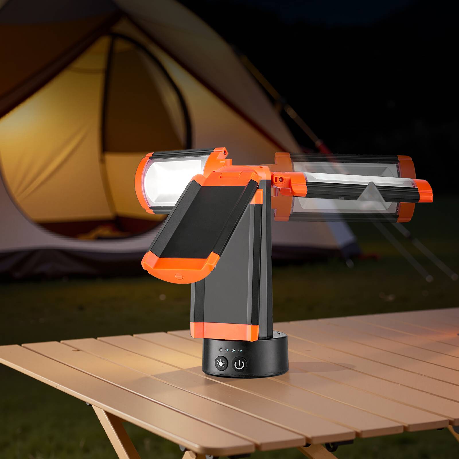 VEVOR Projecteur LED sur trépied amovible rechargeable sans fil 6 Ah 2200 LM - Image 8