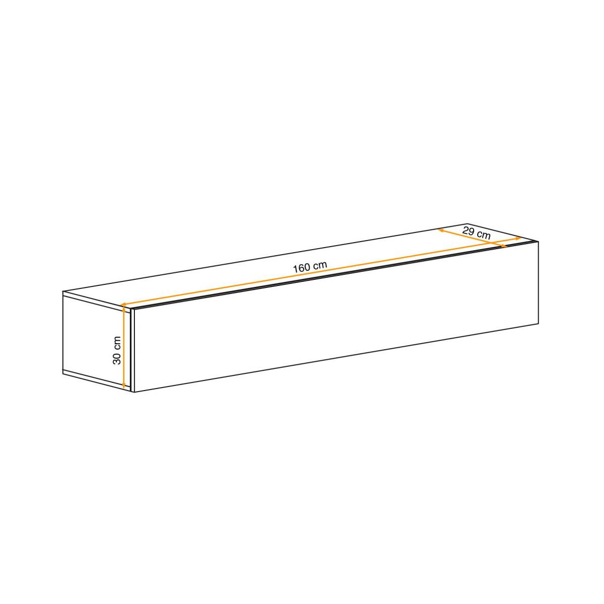 Bloc Mural Design LED "Fly J2" 160cm Blanc - Image 3