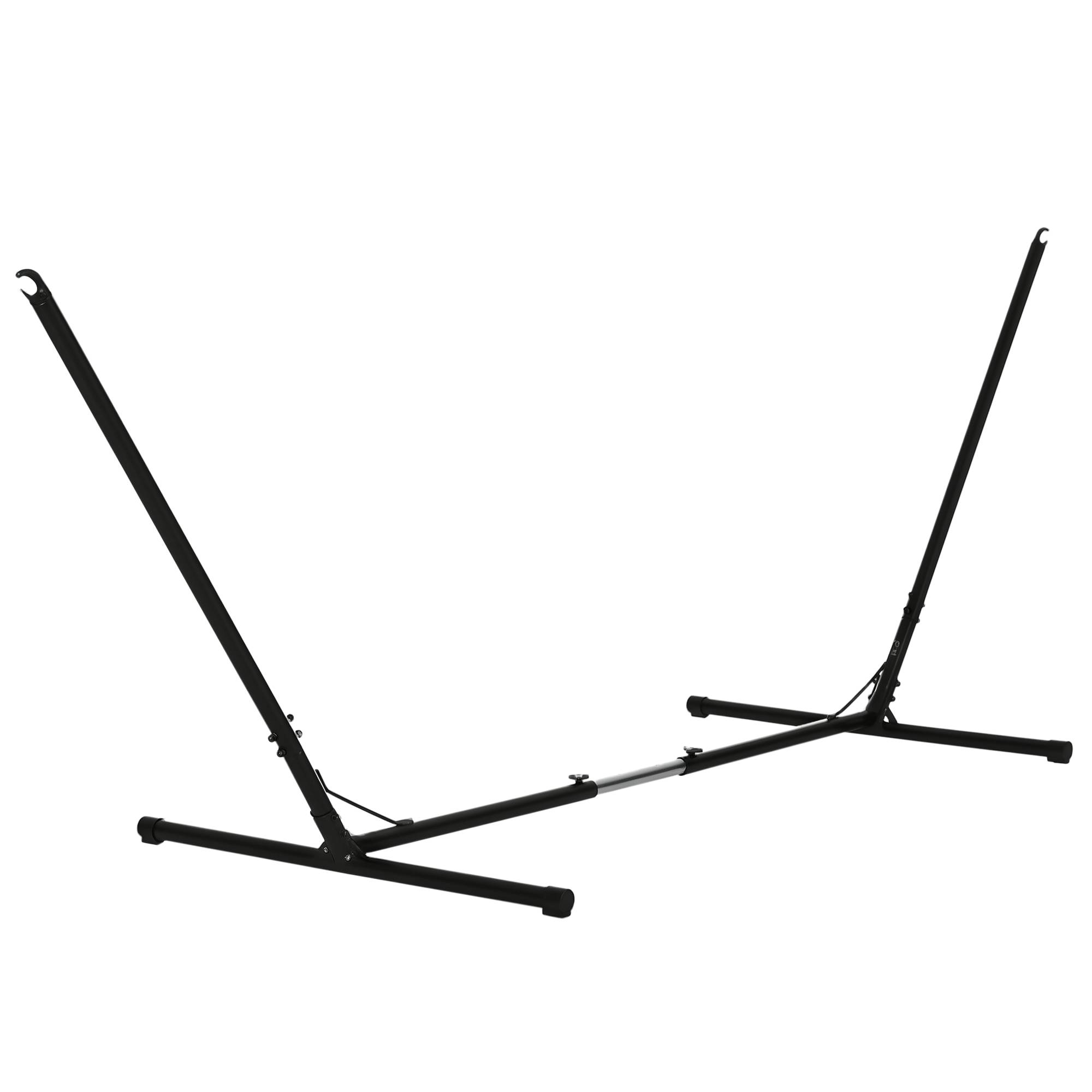 Support pour hamac métal extérieur longueur réglable charge 120 kg 388x109x116 cm - ComfortXL Outdoor Living - Image 1