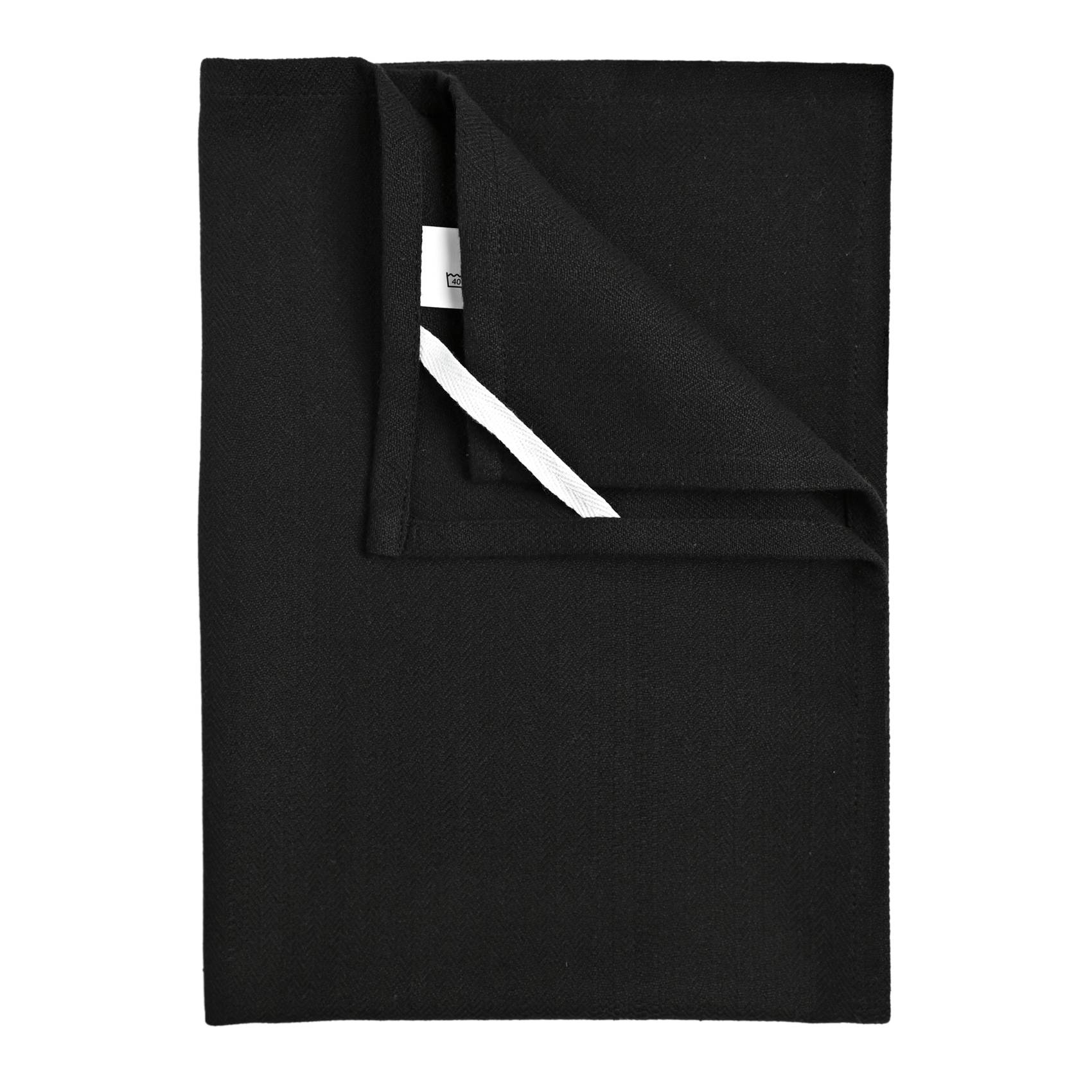 Home Maison - Torchon de cuisine unis en coton - HOME MAISON - Coton - Noir - Image 1