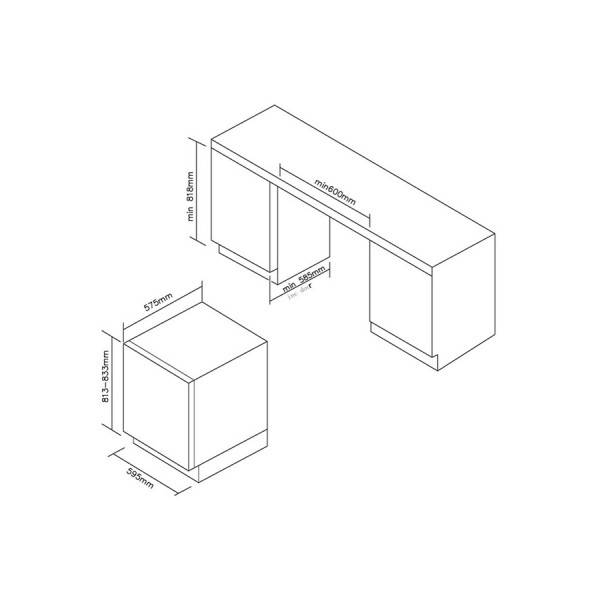 Cave de service Rosieres RWCB 60/N RWCB 60/N - 60 cm - Image 6