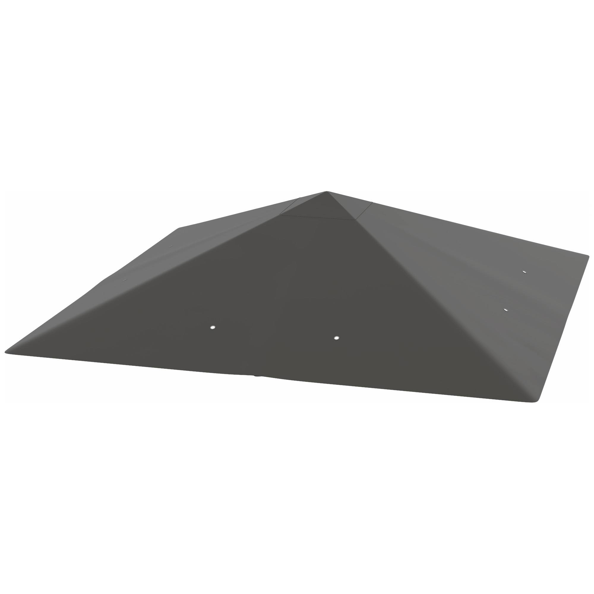 Toit de rechange pour tonnelle polyester gris 298 x 298 x 1 cm - PANGIVO - Image 2