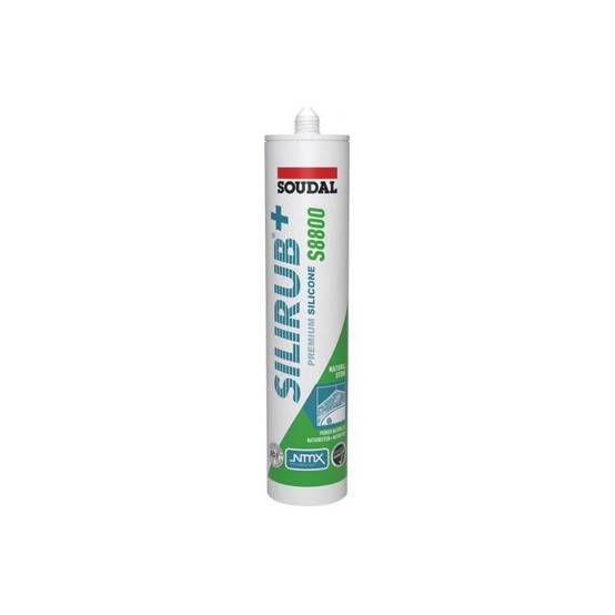 Silirub+ S8800 - Mastic silicone neutre pour pierre naturelle EC 1 PLUS - Soudal - Beige Bahama - Image 1