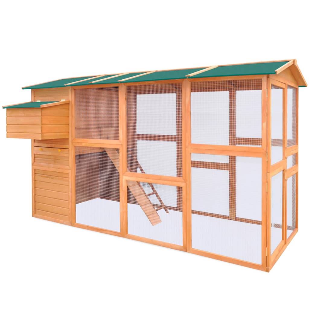 Helloshop26 - Poulailler 295 x 163 x 170 cm bois marron - Imagen 3