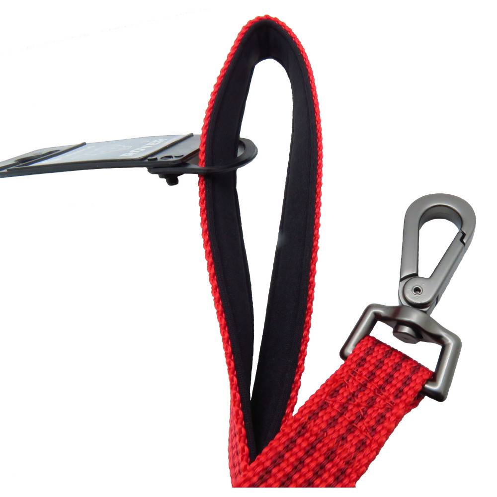 Laisse jannu rouge 1 mètre x 20 mm  pour chien. - Imagen 3
