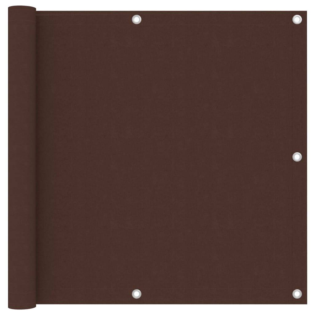 Helloshop26 - Écran de balcon brise pare vue protection confidentialité 90 x 300 cm tissu oxford marron - Imagen 1