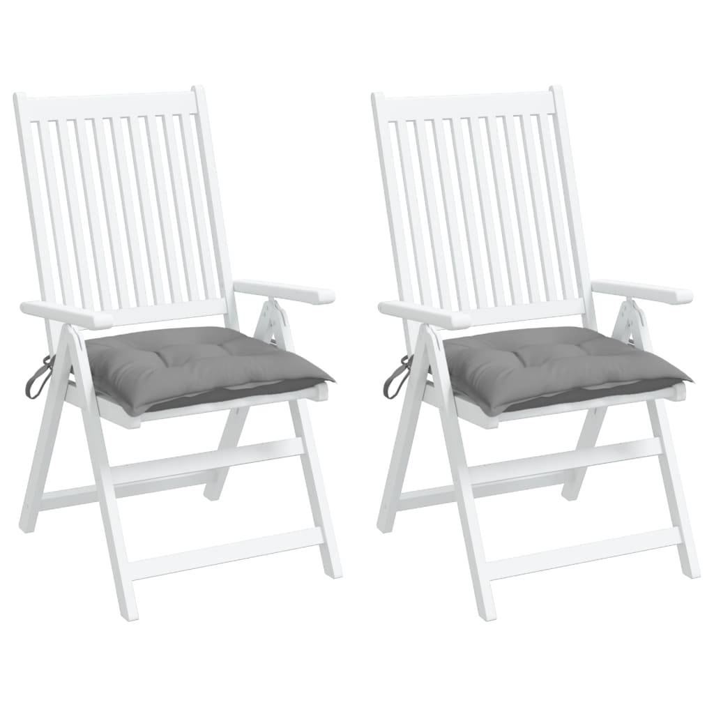 PANGIVO - Lot de 2 coussins de chaise tissu oxford gris 50 x 50 x 7 cm, poids:1.2kg - PANGIVO - Image 4