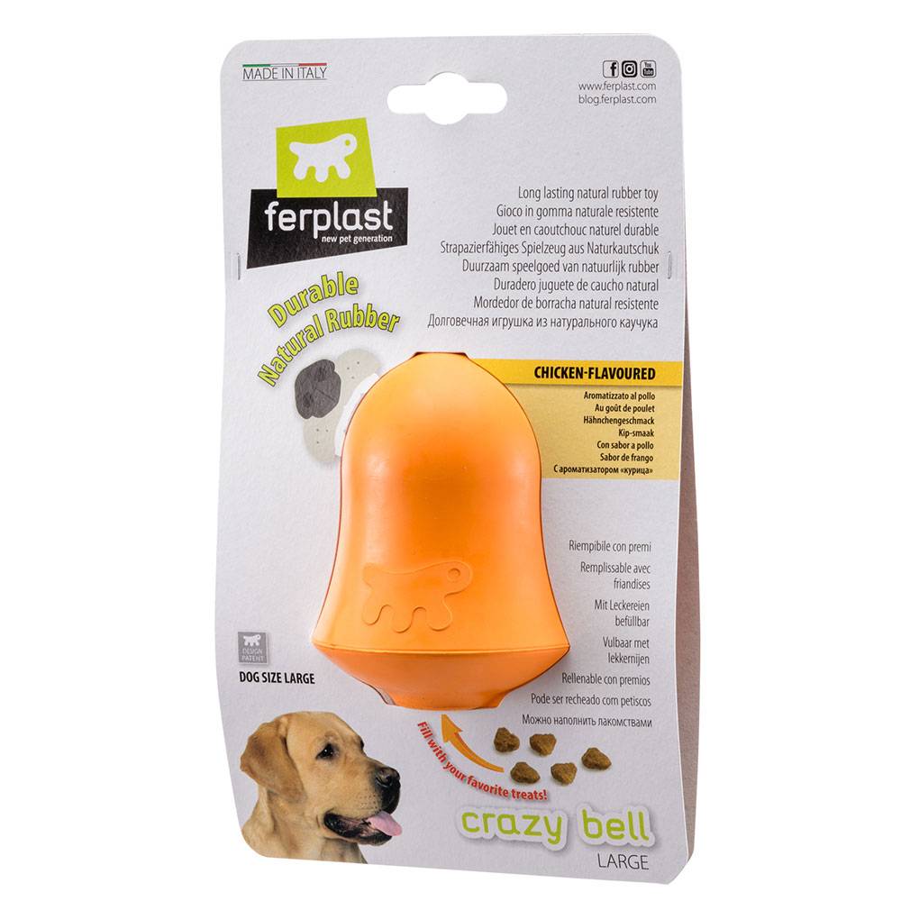 Ferplast - Ferplast Jouet Chien, Distributeur Croquettes ou Friandises, en Caoutchouc Naturel Durable à Mâcher, Arôme de poulet, Rebondissant, Lancer et - Imagen 8