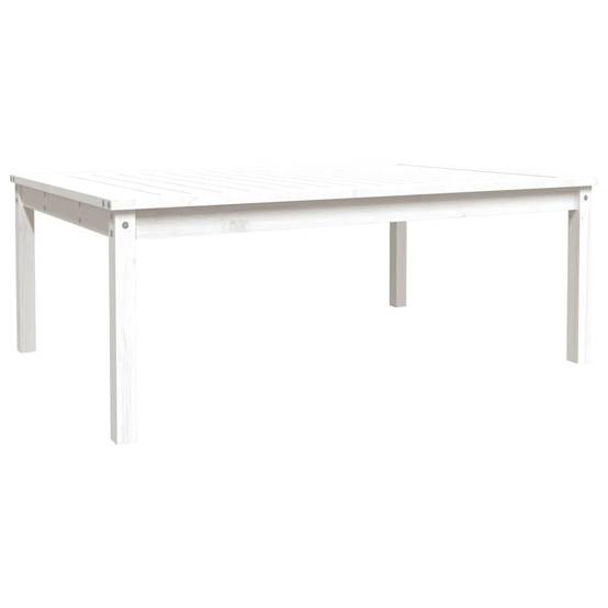 Table de jardin bois massif pin blanc 121 x 82,5 x 45 cm - PANGIVO - Image 2