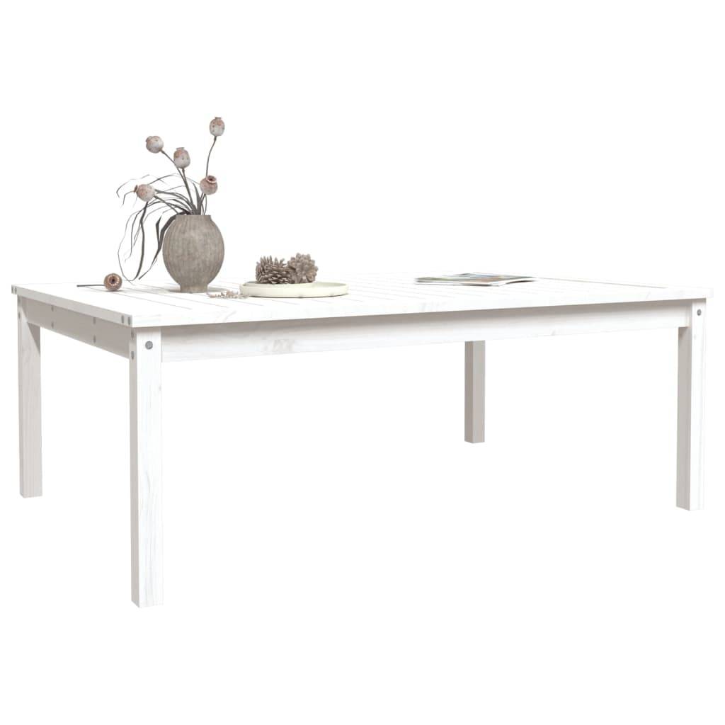 Table de jardin bois massif pin blanc 121 x 82,5 x 45 cm - PANGIVO - Image 4
