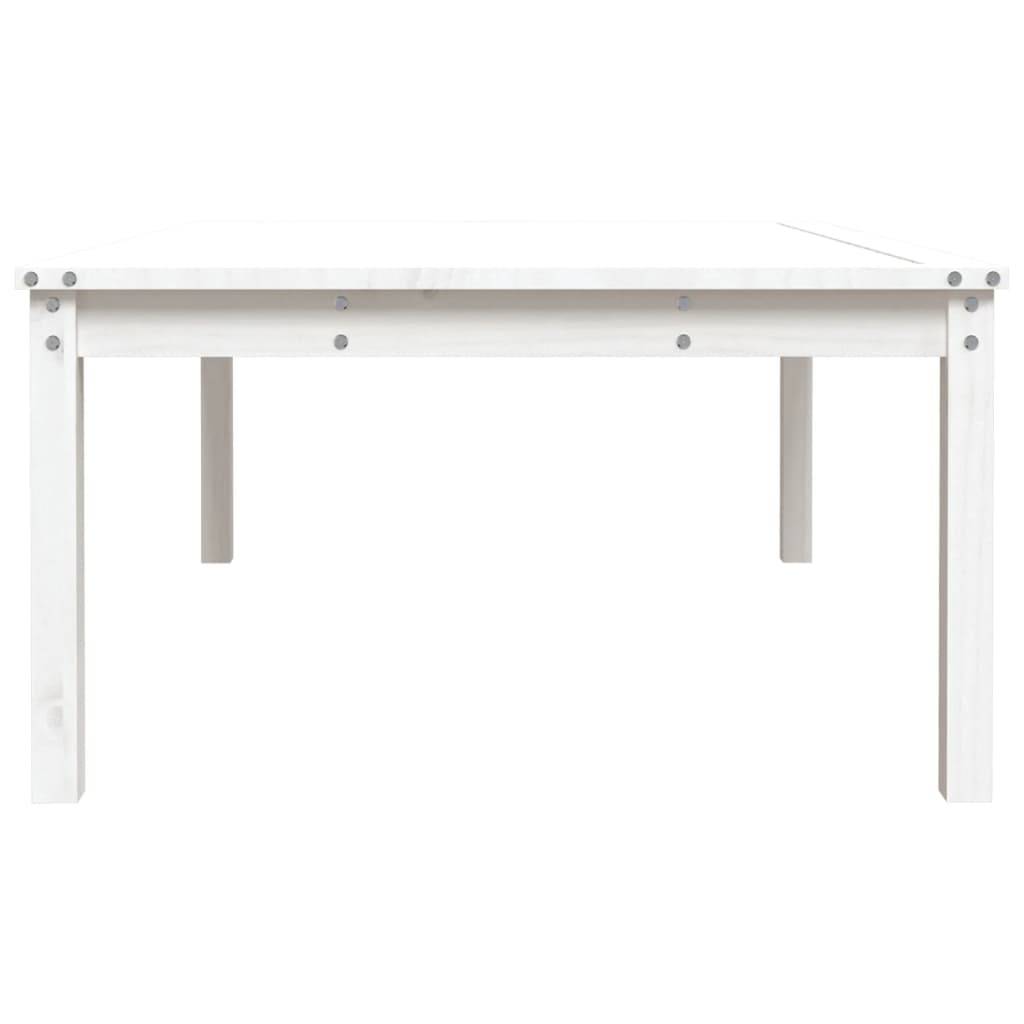Table de jardin bois massif pin blanc 121 x 82,5 x 45 cm - PANGIVO - Image 6