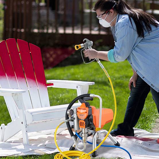 VEVOR Pulvérisateur sans air 2000W, 3000 PSI, pour peinture à l'eau et à l'huile, intérieur/extérieur. - Image 8
