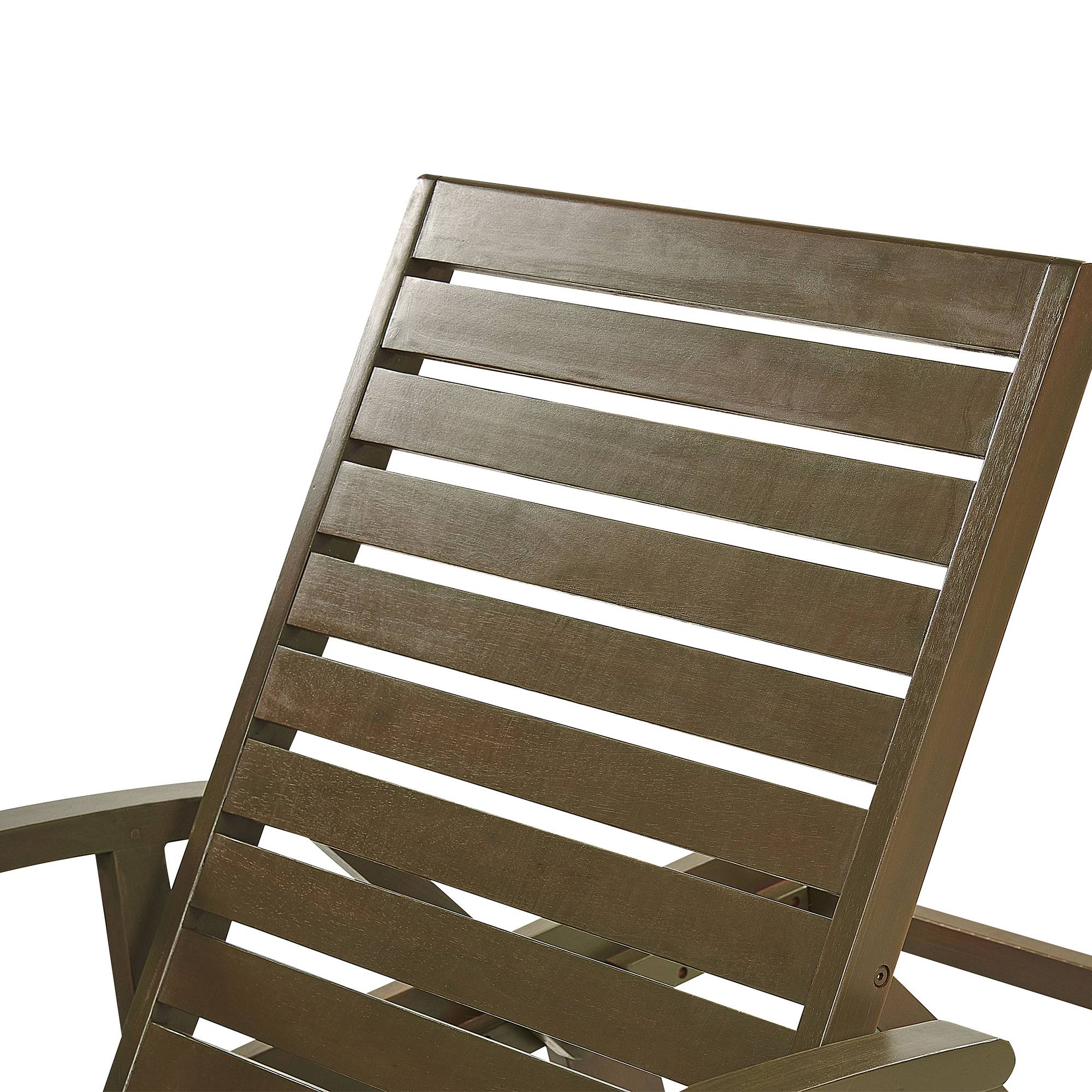 Beliani - Chaise longue Acacia Marron foncé AMANTEA II - Beliani - Imagen 7