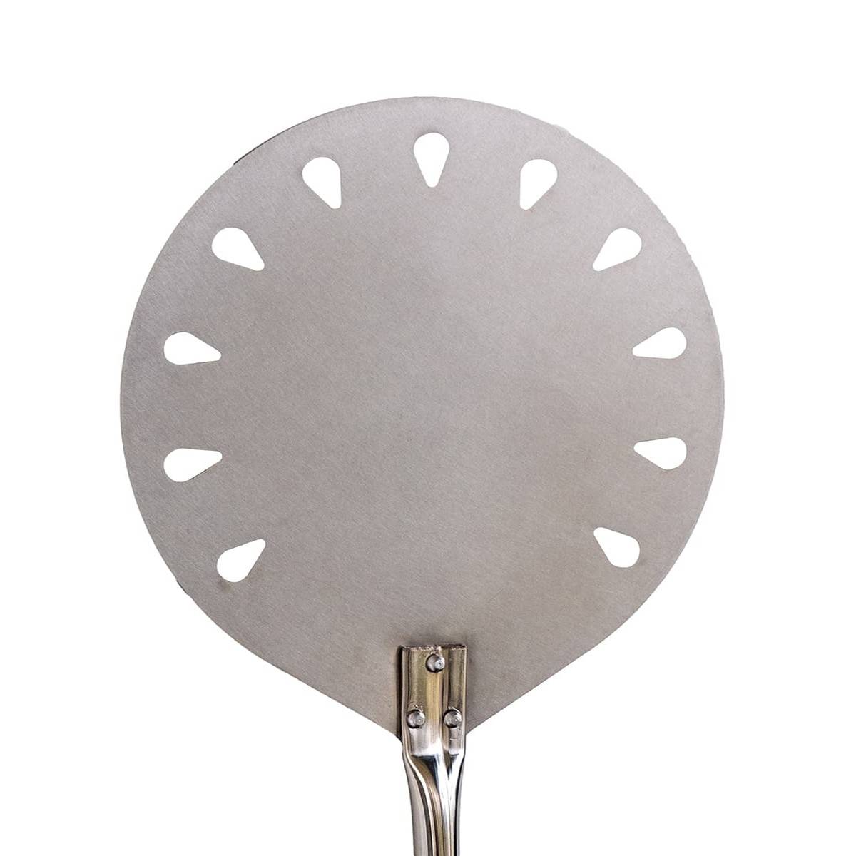 Pelle à pizza Ronde Inox Ø22cm Pelle à pain Manche 1.50m Qualité BellaNapoli - Imagen 4