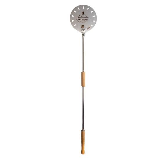 Pelle à pizza Ronde Inox Ø22cm Pelle à pain Manche 1.50m Qualité BellaNapoli - Imagen 6